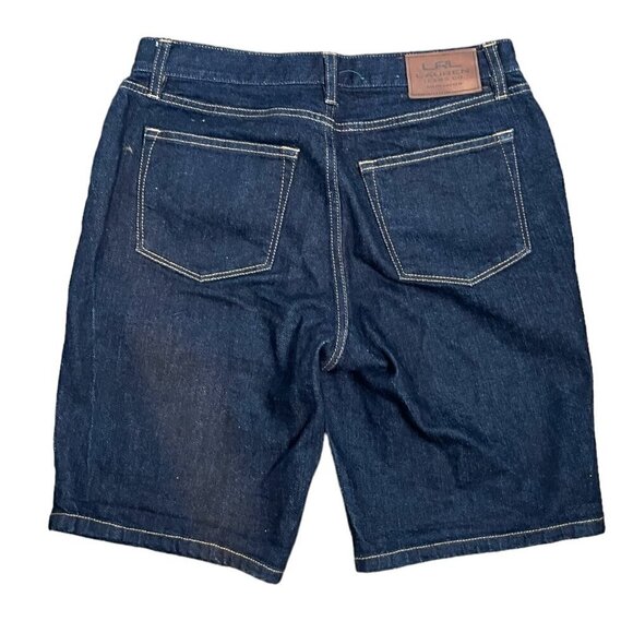 Lauren Jeans Co Ralph Lauren Bermuda Shorts Dark Wash 4 - Picture 6 of 6